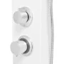 Matte White Aluminum Shower Panel System by vidaXL, Jet nozzles for bathtubs and showers - Ref: Foro24-142372, Price: 162,58 ...