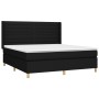 Cama box spring colchón y luces LED tela negro 180x200 cm de , Camas y somieres - Ref: Foro24-3138975, Precio: 681,35 €, Desc...