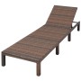 Tumbona con cojín de ratán sintético marrón de vidaXL, Tumbonas - Ref: Foro24-42845, Precio: 142,24 €, Descuento: %
