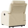 Silla de masaje reclinable de pie de tela color crema en Sillones | Comprar online en Foru.es