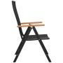Sillas de jardín apilables 2 unidades ratán sintético negro de vidaXL, Sillas de jardín - Ref: Foro24-42798, Precio: 147,32 €...