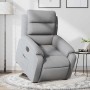 Sillón eléctrico reclinable elevable de tela gris claro en Sillones | Comprar online en Foru.es