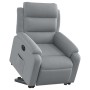 Sillón eléctrico reclinable elevable de tela gris claro en Sillones | Comprar online en Foru.es