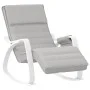Silla mecedora de tela gris claro de , Mecedoras - Ref: Foro24-351075, Precio: 148,73 €, Descuento: %