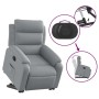 Sillón eléctrico reclinable elevable de tela gris claro en Sillones | Comprar online en Foru.es
