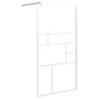 Mampara de ducha accesible vidrio ESG blanco 100x195 cm de , Paredes y mamparas de ducha - Ref: Foro24-151870, Precio: 157,23...