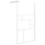 Mampara de ducha accesible vidrio ESG blanco 100x195 cm de , Paredes y mamparas de ducha - Ref: Foro24-151870, Precio: 165,72...