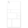 Mampara de ducha accesible vidrio ESG blanco 100x195 cm de , Paredes y mamparas de ducha - Ref: Foro24-151870, Precio: 165,72...