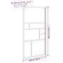 Mampara de ducha accesible vidrio ESG blanco 100x195 cm de , Paredes y mamparas de ducha - Ref: Foro24-151870, Precio: 157,23...