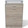 Mueble zapatero cajón y estante superior vidrio aspecto madera de , Zapateros y organizadores de calzado - Ref: Foro24-241245...