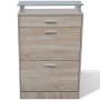 Mueble zapatero cajón y estante superior vidrio aspecto madera de , Zapateros y organizadores de calzado - Ref: Foro24-241245...