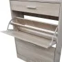 Mueble zapatero cajón y estante superior vidrio aspecto madera de , Zapateros y organizadores de calzado - Ref: Foro24-241245...