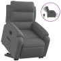Sillón eléctrico reclinable elevable de tela gris oscuro en Sillones | Comprar online en Foru.es