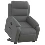 Sillón eléctrico reclinable elevable de tela gris oscuro en Sillones | Comprar online en Foru.es