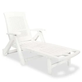 Sonnenliege mit weißer Kunststofffußstütze von , Liegen - Ref: Foro24-43586, Preis: 163,47 €, Rabatt: %