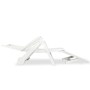 Tumbona con reposapiés plástico blanca de , Tumbonas - Ref: Foro24-43586, Precio: 174,16 €, Descuento: %