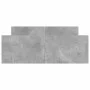 Estructura de cama con cabecero piecero gris hormigón 120x190cm de , Camas y somieres - Ref: Foro24-3203778, Precio: 111,95 €...