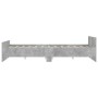 Estructura de cama con cabecero piecero gris hormigón 120x190cm de , Camas y somieres - Ref: Foro24-3203778, Precio: 112,94 €...