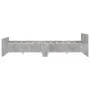 Estructura de cama con cabecero piecero gris hormigón 120x190cm de , Camas y somieres - Ref: Foro24-3203778, Precio: 111,95 €...