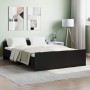 Estructura de cama con cabecero piecero negro 135x190cm de , Camas y somieres - Ref: Foro24-3203790, Precio: 112,68 €, Descue...