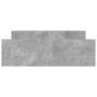 Estructura de cama con cabecero piecero gris hormigón 135x190cm de , Camas y somieres - Ref: Foro24-3203792, Precio: 132,51 €...