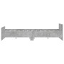 Estructura de cama con cabecero piecero gris hormigón 135x190cm de , Camas y somieres - Ref: Foro24-3203792, Precio: 132,51 €...