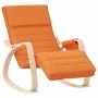 Silla mecedora de tela amarillo oscuro de , Mecedoras - Ref: Foro24-351081, Precio: 129,70 €, Descuento: %