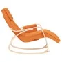 Silla mecedora de tela amarillo oscuro de , Mecedoras - Ref: Foro24-351081, Precio: 129,70 €, Descuento: %