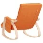 Silla mecedora de tela amarillo oscuro de , Mecedoras - Ref: Foro24-351081, Precio: 129,70 €, Descuento: %