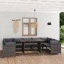 Set de muebles de jardín 10 pzas y cojines ratán sintético gris de , Conjuntos de jardín - Ref: Foro24-3059768, Precio: 666,1...