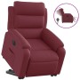 Sillón eléctrico reclinable elevable de tela rojo tinto en Sillones | Comprar online en Foru.es