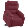 Sillón eléctrico reclinable elevable de tela rojo tinto en Sillones | Comprar online en Foru.es