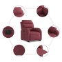 Sillón eléctrico reclinable elevable de tela rojo tinto en Sillones | Comprar online en Foru.es