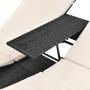 Tumbona doble con cortinas ratán sintético negro de vidaXL, Camas para exteriores - Ref: Foro24-42891, Precio: 419,12 €, Desc...
