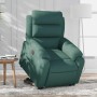 Sillón eléctrico reclinable elevable de tela verde oscuro en Sillones | Comprar online en Foru.es