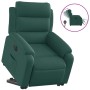 Sillón eléctrico reclinable elevable de tela verde oscuro en Sillones | Comprar online en Foru.es