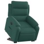 Sillón eléctrico reclinable elevable de tela verde oscuro en Sillones | Comprar online en Foru.es
