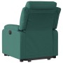 Sillón eléctrico reclinable elevable de tela verde oscuro en Sillones | Comprar online en Foru.es