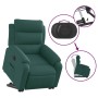 Sillón eléctrico reclinable elevable de tela verde oscuro en Sillones | Comprar online en Foru.es