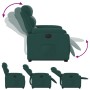Sillón eléctrico reclinable elevable de tela verde oscuro en Sillones | Comprar online en Foru.es