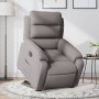 Sillón eléctrico reclinable elevable de tela gris taupe en Sillones | Comprar online en Foru.es
