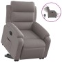 Sillón eléctrico reclinable elevable de tela gris taupe en Sillones | Comprar online en Foru.es