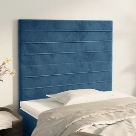 Kopfteile 2 Einheiten aus dunkelblauem Samt 90x5x78/88 cm von , Kopf- und Fußteile - Ref: Foro24-3116512, Preis: 60,33 €, Rab...