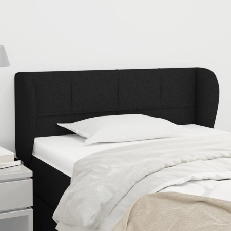 Cabecero de tela negro 93x23x78/88 cm de , Cabeceros y pies de cama - Ref: Foro24-3117128, Precio: 47,01 €, Descuento: %