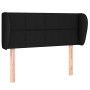 Cabecero de tela negro 93x23x78/88 cm de , Cabeceros y pies de cama - Ref: Foro24-3117128, Precio: 47,01 €, Descuento: %