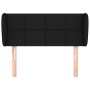 Cabecero de tela negro 93x23x78/88 cm de , Cabeceros y pies de cama - Ref: Foro24-3117128, Precio: 47,01 €, Descuento: %