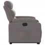 Sillón eléctrico reclinable elevable de tela gris taupe en Sillones | Comprar online en Foru.es