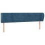 Cabecero de terciopelo azul oscuro 183x23x78/88 cm de , Cabeceros y pies de cama - Ref: Foro24-3117348, Precio: 74,04 €, Desc...