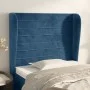Headboard with dark blue velvet ears 93x23x118/128 cm by , Headboards and footboards - Ref: Foro24-3118136, Price: 83,61 €, D...