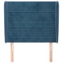 Cabecero con orejas de terciopelo azul oscuro 93x23x118/128 cm de , Cabeceros y pies de cama - Ref: Foro24-3118136, Precio: 8...